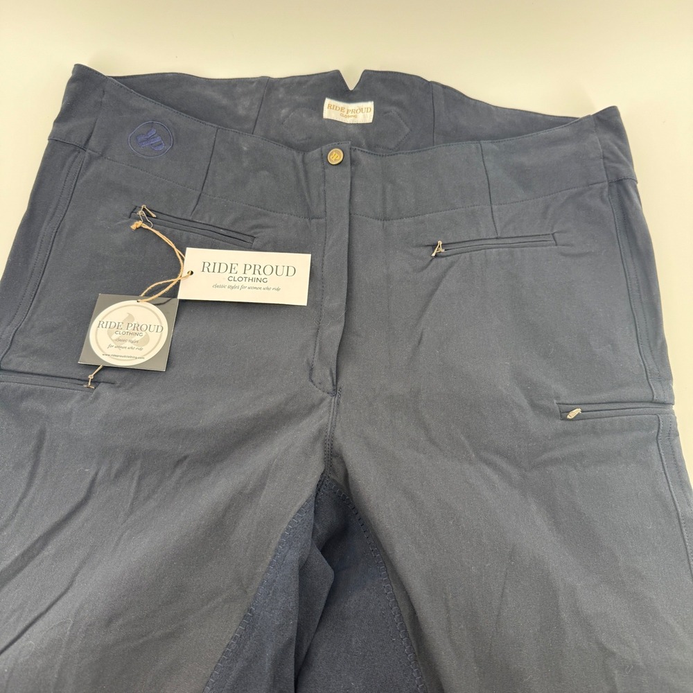 Ride Proud Clothing Equestrian Riding Pants Navy Blue Size 24 AU / 20 US NEW